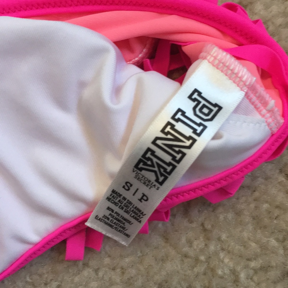 Pink fringe bikini top - Picture 2 of 2